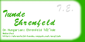 tunde ehrenfeld business card